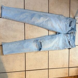 Levi's Light Blue Distressed Skinny Jeans
